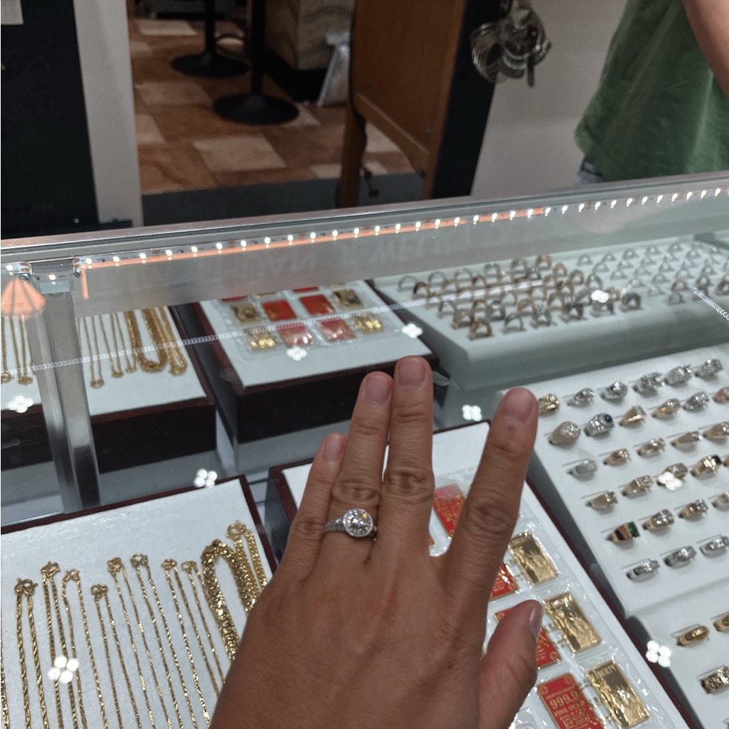 14kt White Gold With Diamonds